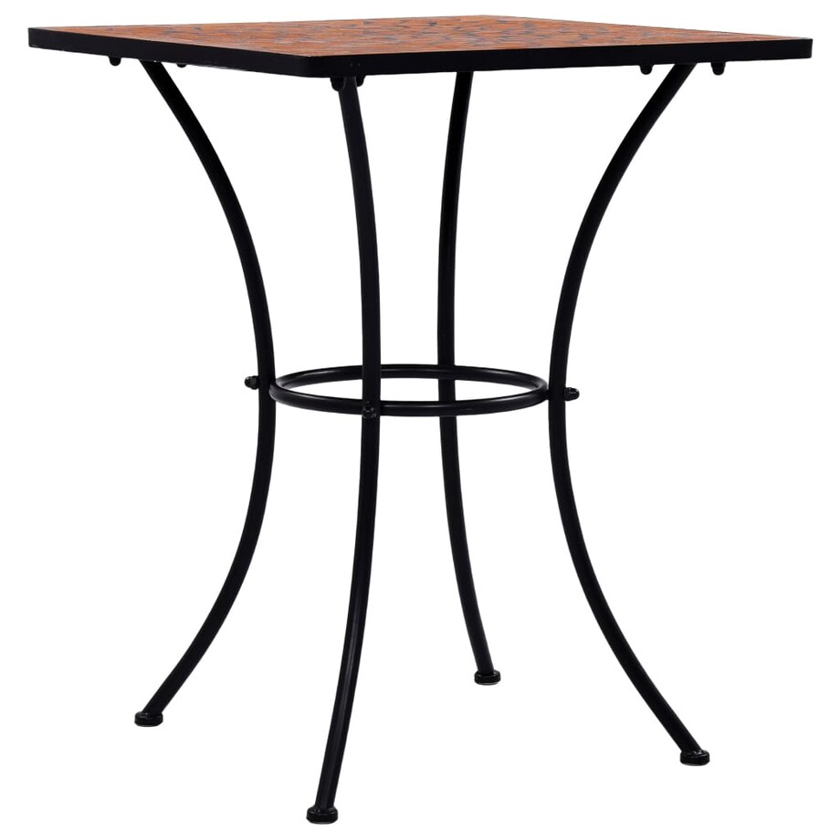 vidaXL Mozaikowy stolik bistro, terakota, 60 cm, ceramiczny