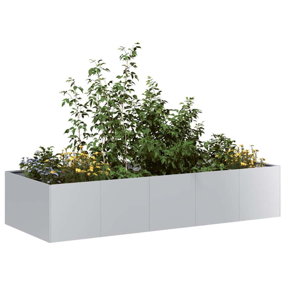 vidaXL Doniczka 200x80x40 cm Stal ocynkowana