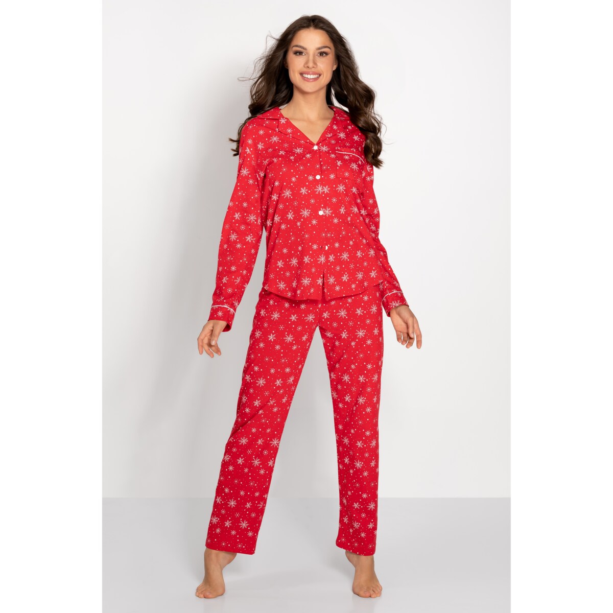 Piżama Letters To Santa Red, XL