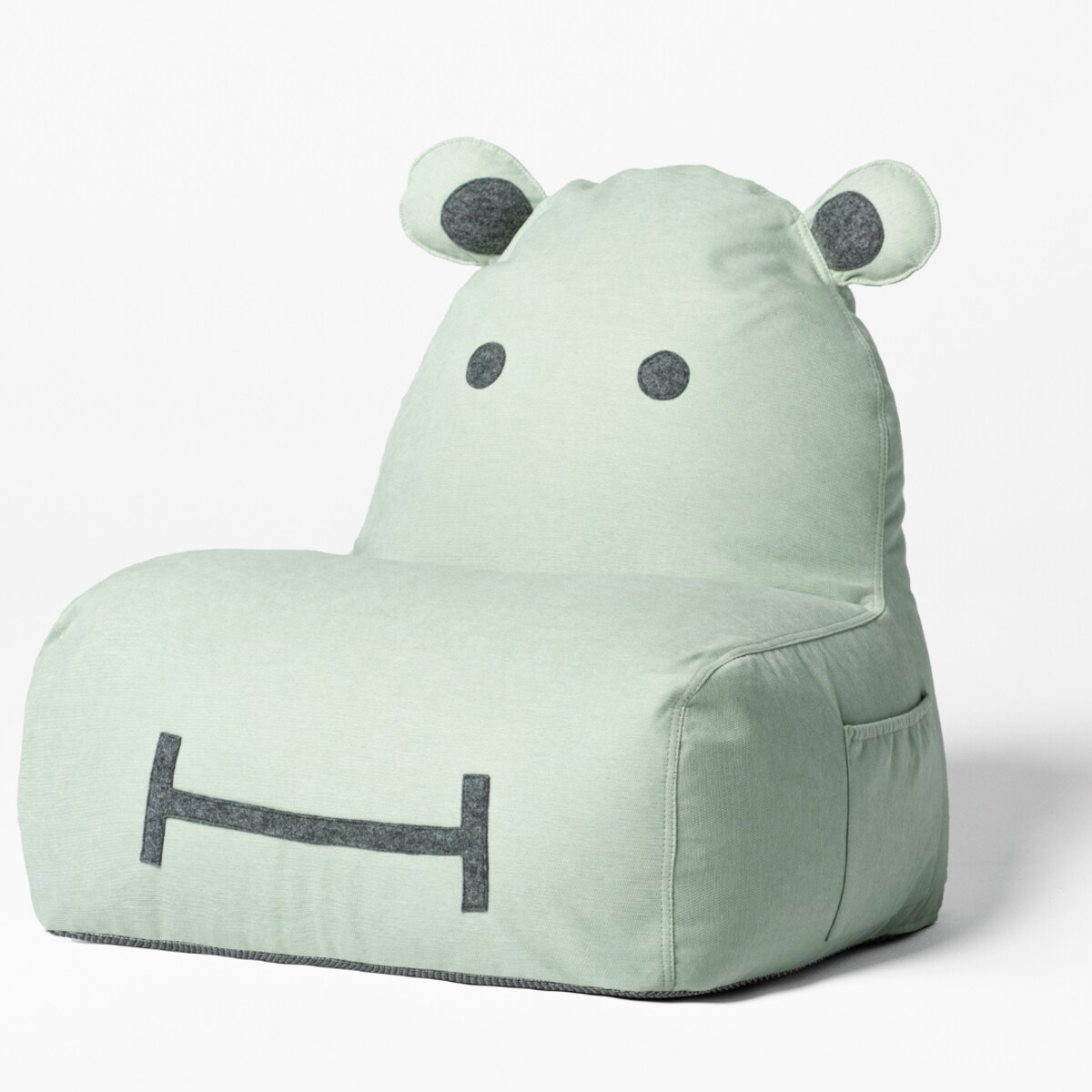 Pufa siedzisko Hippo Soft - Miętowa