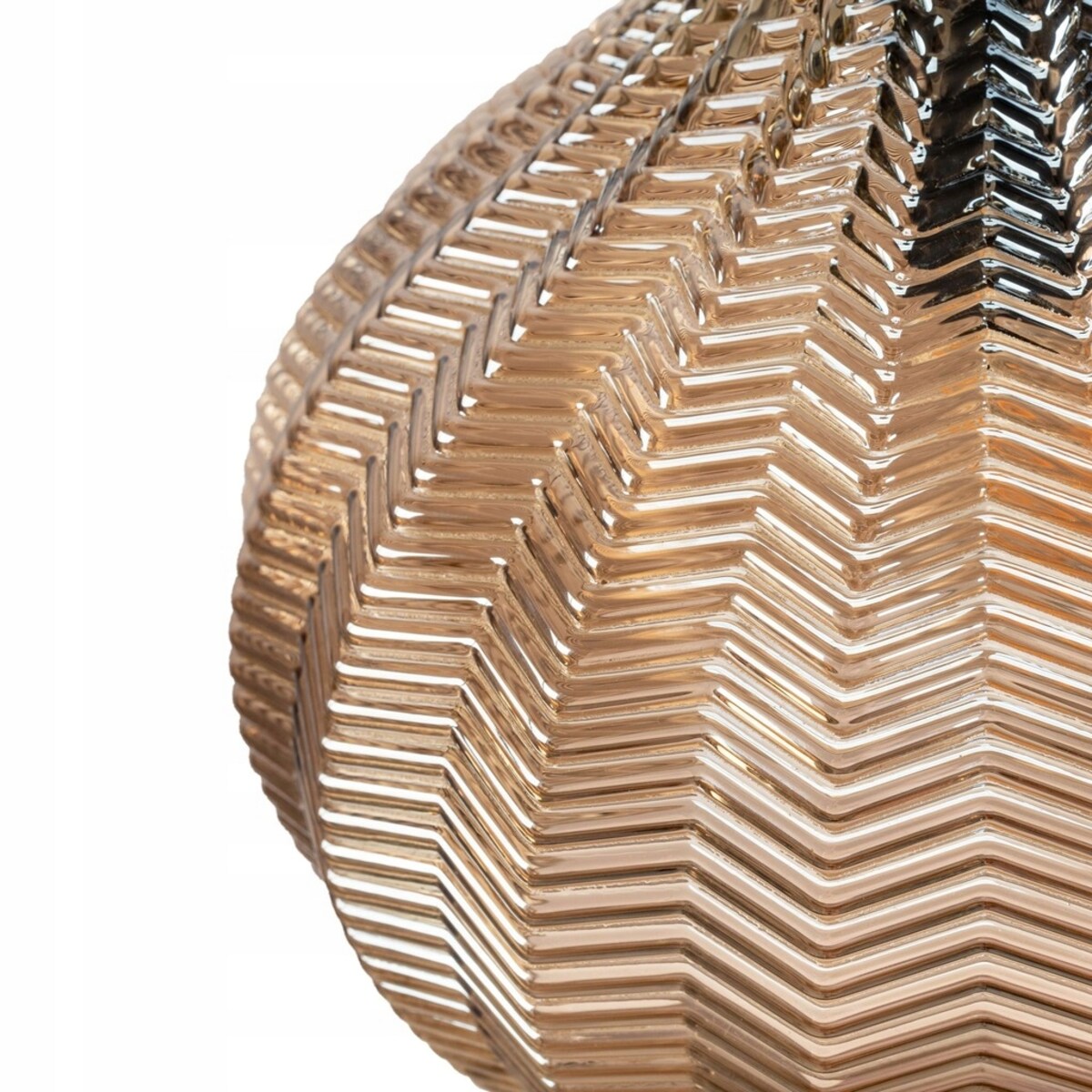 Lampa Sufitowa Wisząca Szklana Retro Szkło