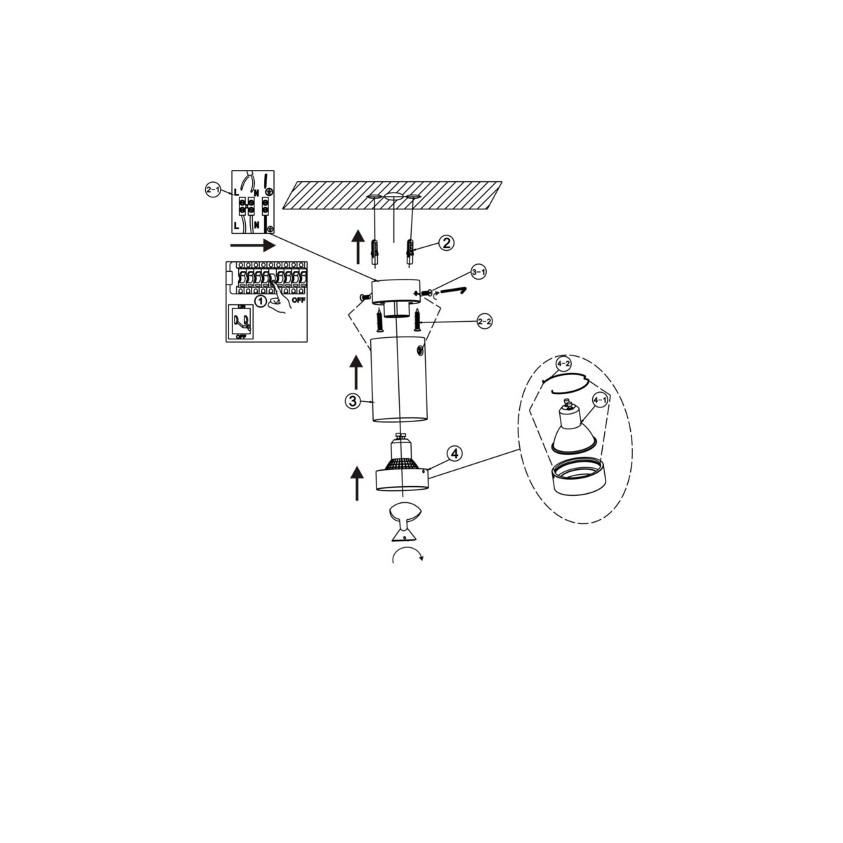 Tuba Light Prestige Manacor złoty 1 x GU10 1 szt.