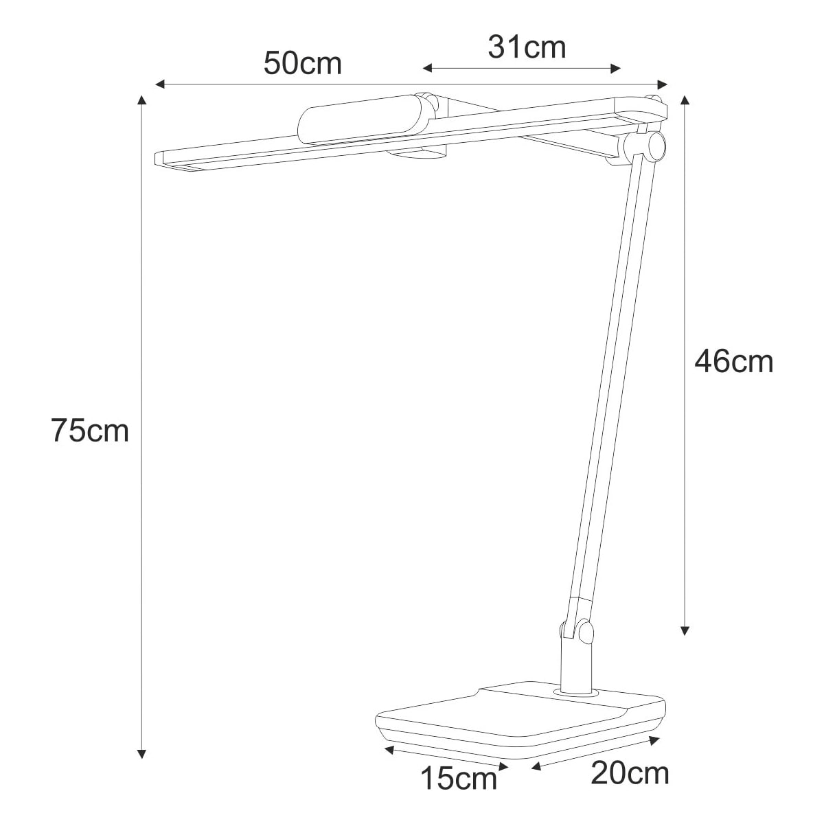 Lampka biurkowa K-BL1321 SREBRNY z serii ARES
