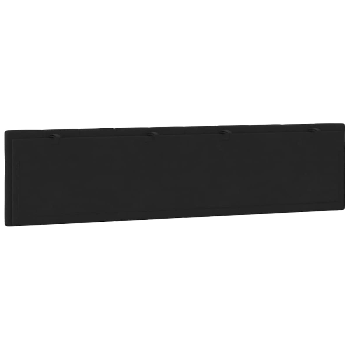 vidaXL Poduszka na wezgłowie, Hanko, czarna, 200 cm, aksamitna