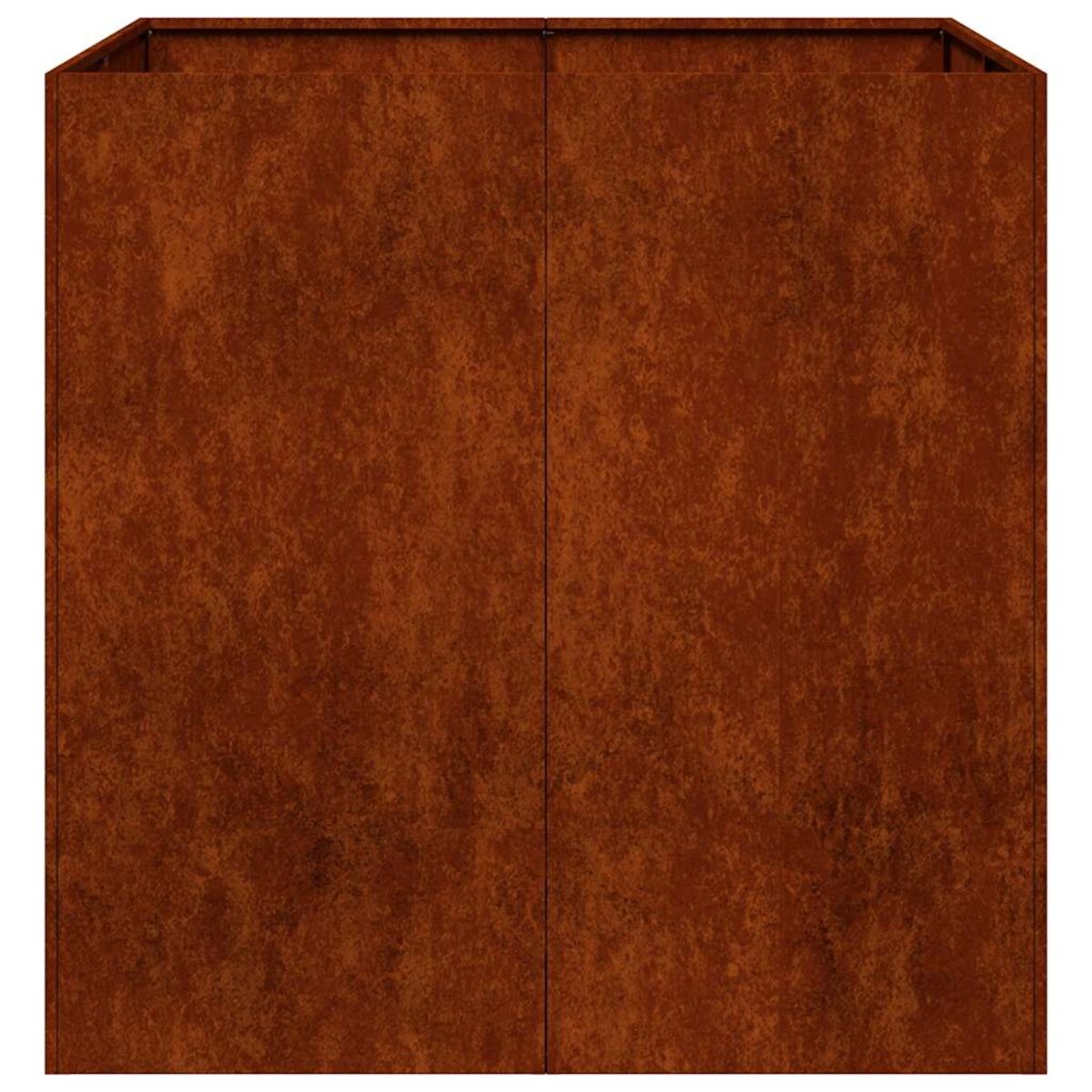 vidaXL Doniczka Rusty 80x80x80 cm Stal nierdzewna