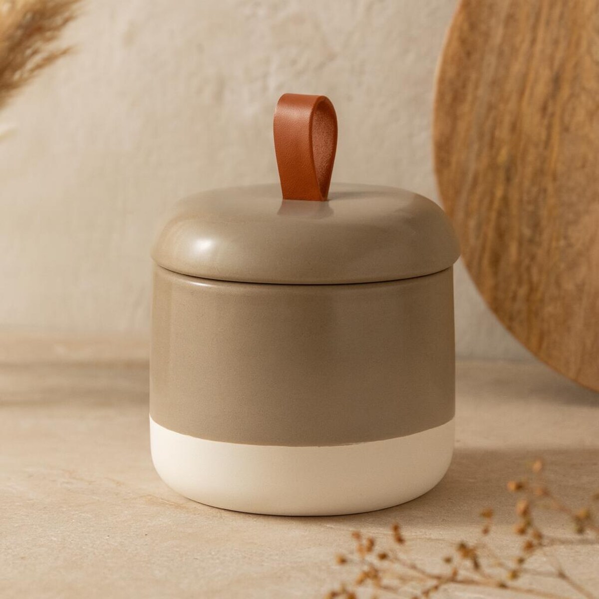 Ceramiczny pojemnik na waciki THE PASTELS, Ø 10 cm