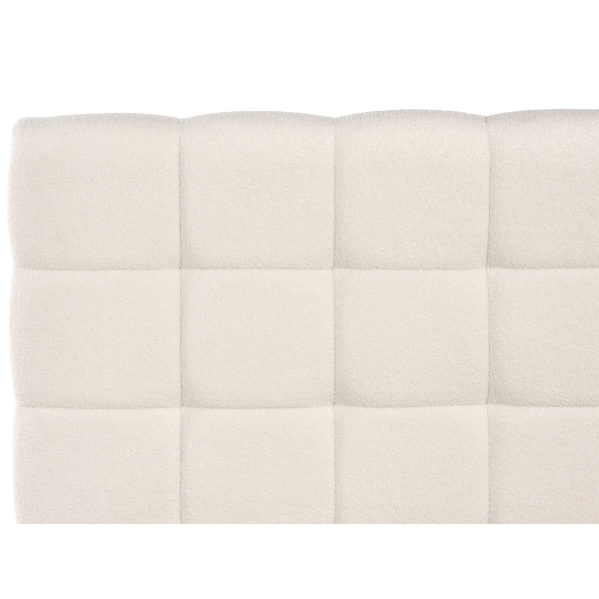 Łóżko Boucle CRESSAT 160 x 200 cm Złamana biel