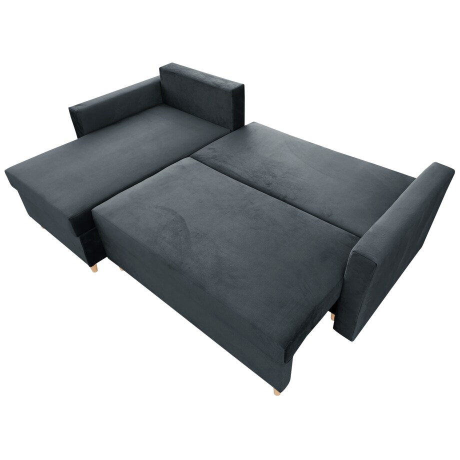 Uniwersalny narożnik z funkcją spania MON - grafitowy