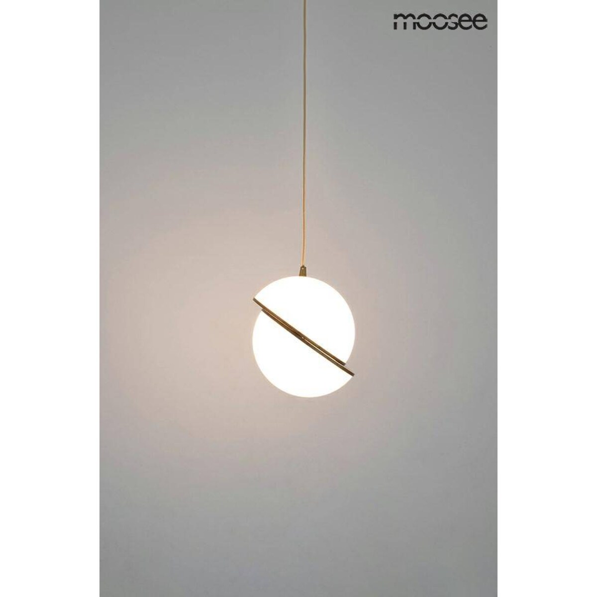 Lampa wisząca Globe MSE010100238 dwie półkule białe złote