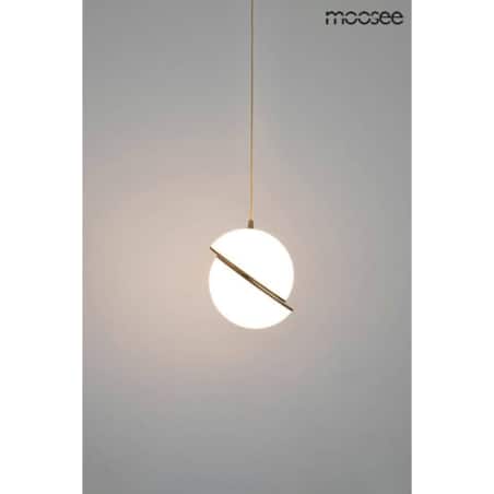 Lampa wisząca Globe MSE010100238 dwie półkule białe złote