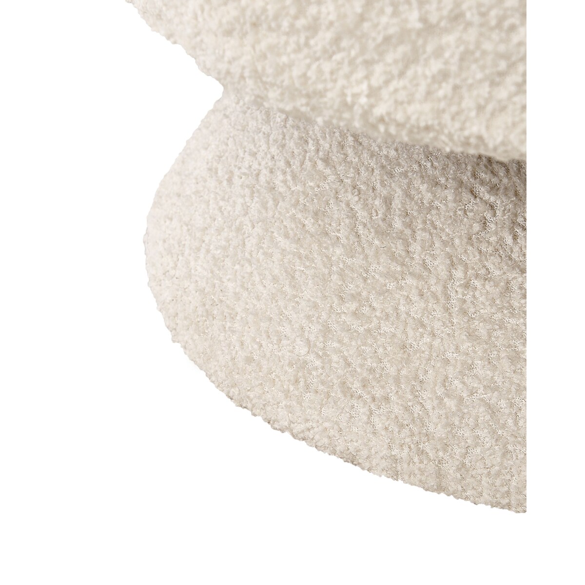 Fotel obrotowy LIEKSA Boucle Złamana biel