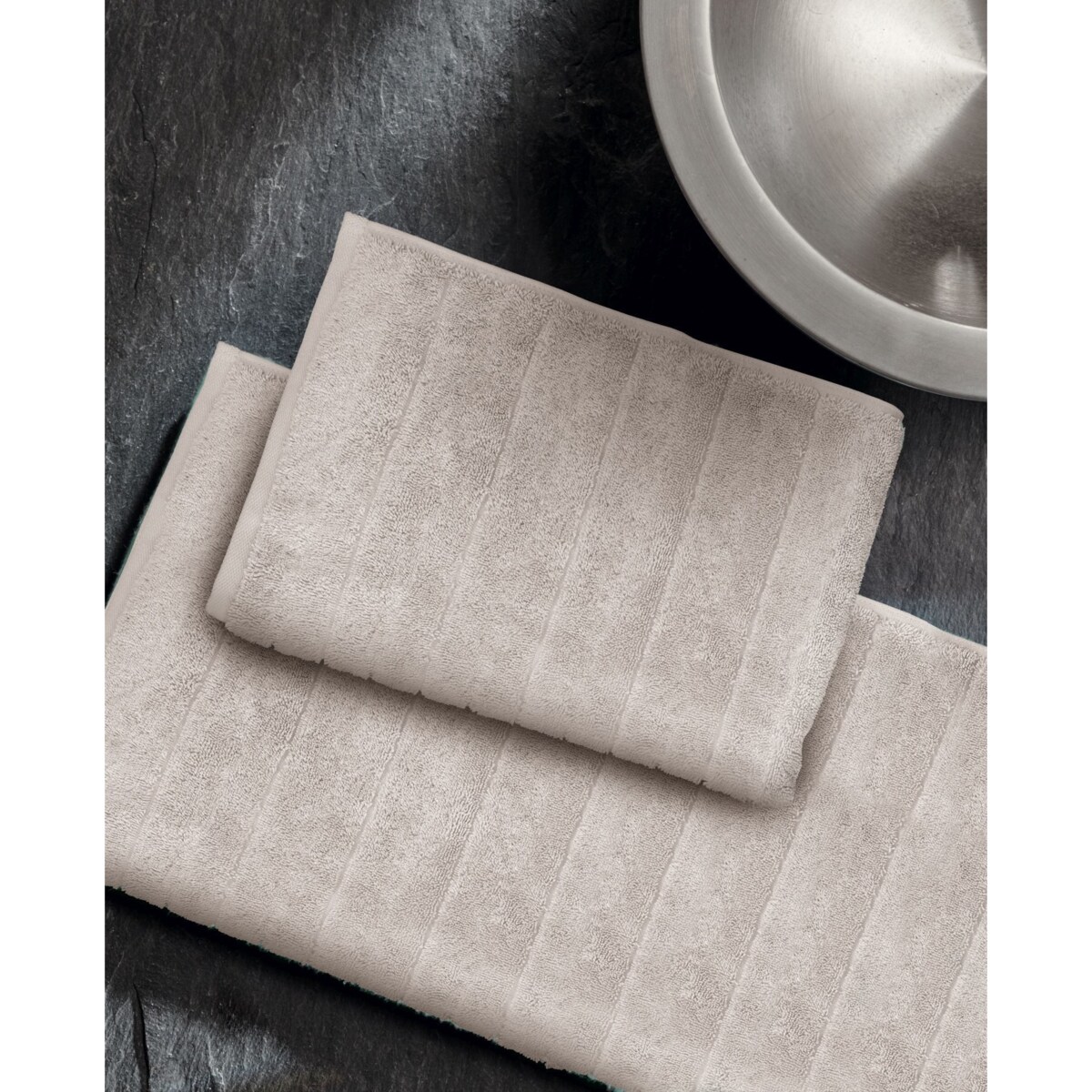 Kleine Wolke Via Wegański Ręcznik kapielowy beżowy 70x140 cm ECO LIVING