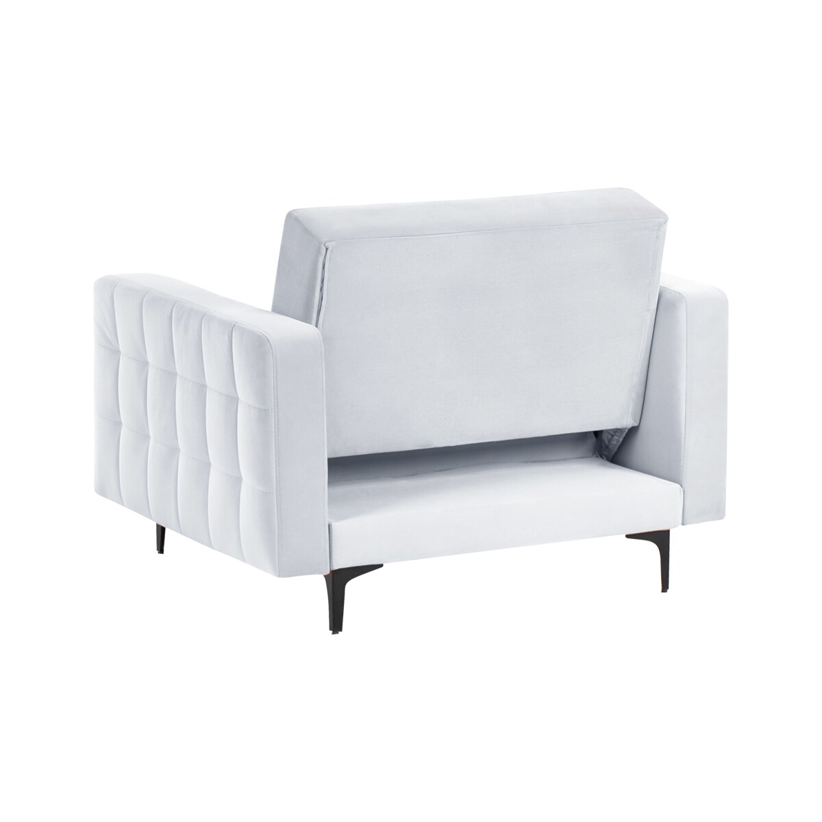 Fotel ABERDEEN Welur Jasnoszary