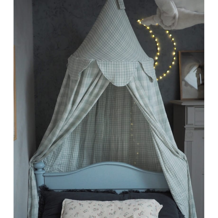 Mint – baldachim dwustronny muślinowy