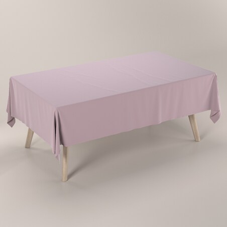 Obrus prostokątny 130 x 210 cm zgaszony róż