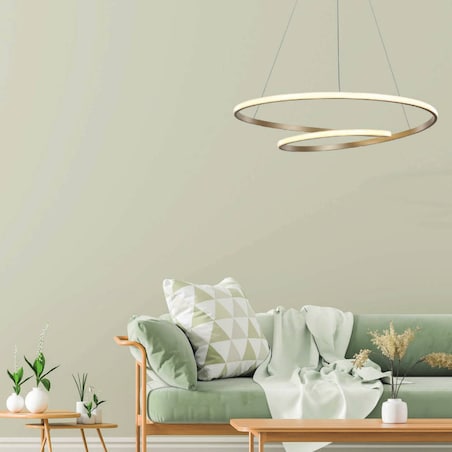 Lampa wisząca CAPITA MD17011011-1A GOLD Italux metalowa OPRAWA zwis LED 60W 3000K spirala złota