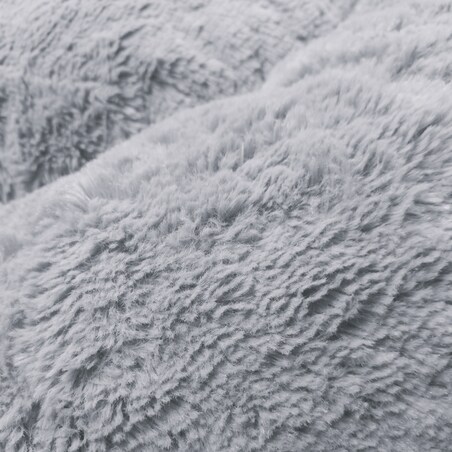 Legowisko pluszowe dla kota lub psa FUZZY, 70 cm, Szary