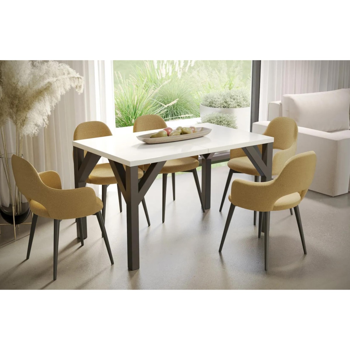 Stół rozkładany BALTIKA 130(240)x90 biały połysk