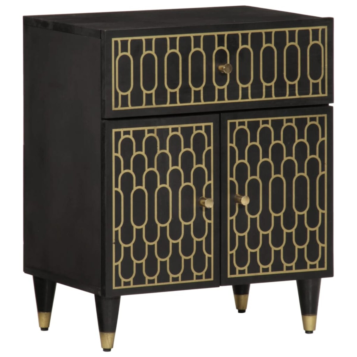 vidaXL Szafka nocna, 50x33x60 cm, lite drewno mango