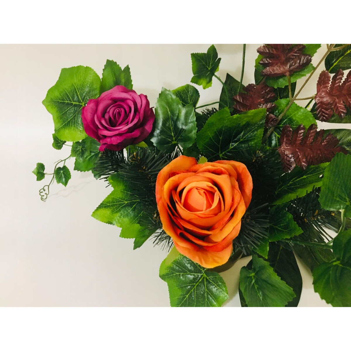 Róża sztuczna wyrobowa do wiązanek główka pąk sztuczne kwiaty duża 6szt