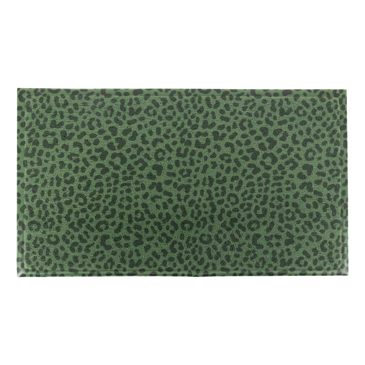 Wycieraczka w zielony lampart - (70 x 40 cm)