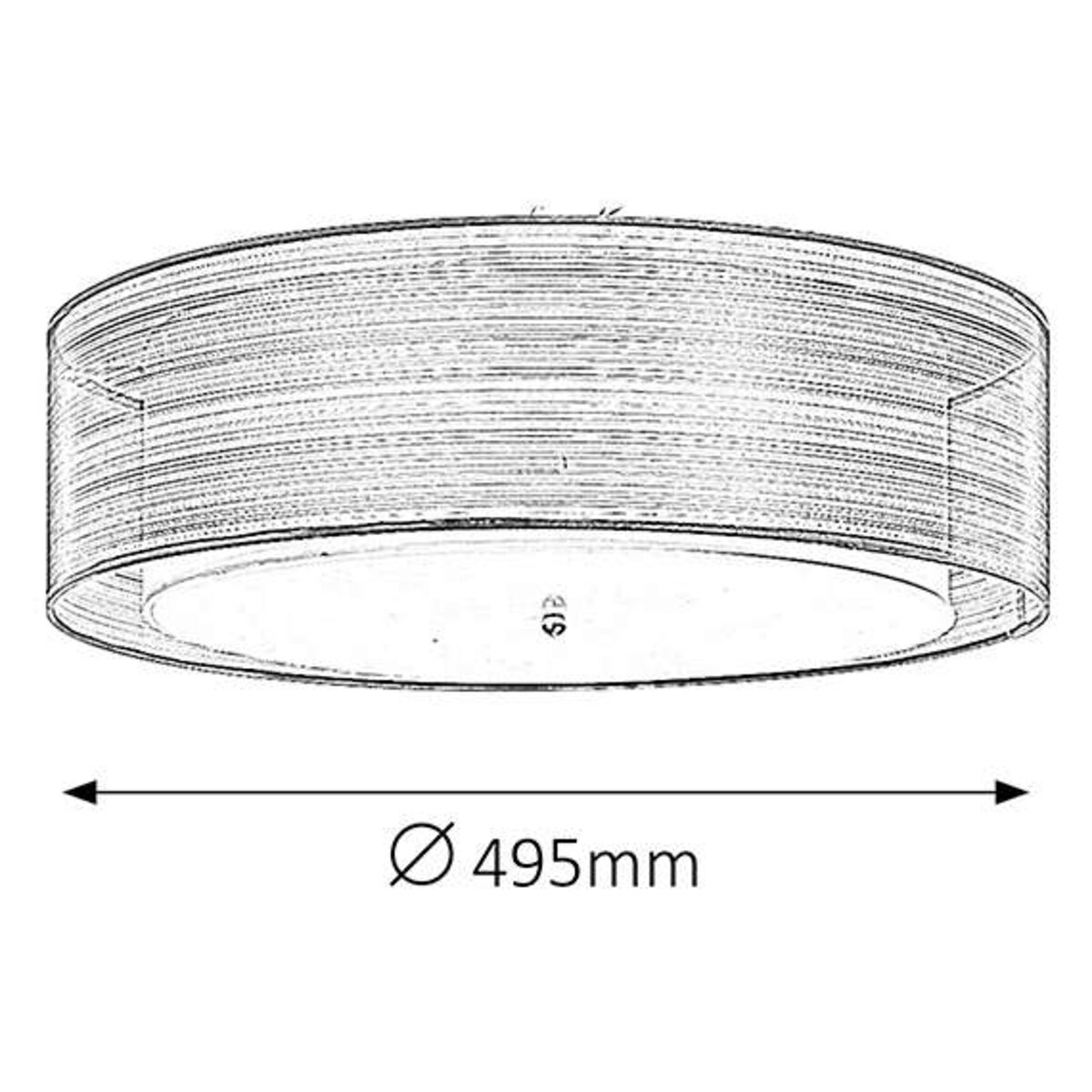 Plafon LAMPA sufitowa ANASTASIA 2634 Rabalux okrągła OPRAWA natynkowa brązowa