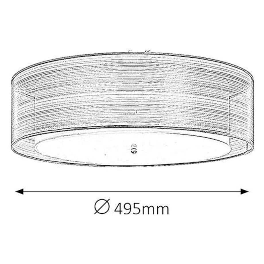 Plafon LAMPA sufitowa ANASTASIA 2634 Rabalux okrągła OPRAWA natynkowa brązowa