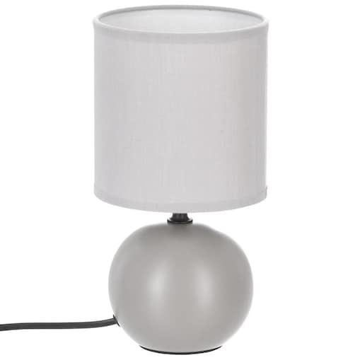 Lampa stołowa ceramiczna BOULE GRIS, 25 cm
