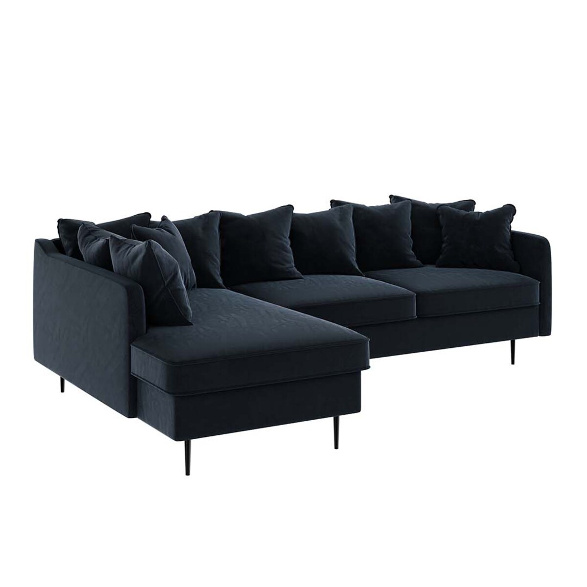 Esme Sofa narożna - ciemnoniebieska