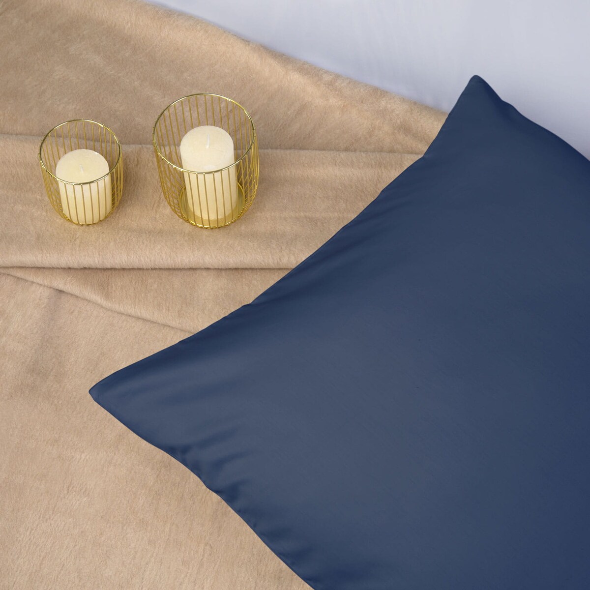 Pościel satyna bawełniana 160x200 kolor chaber