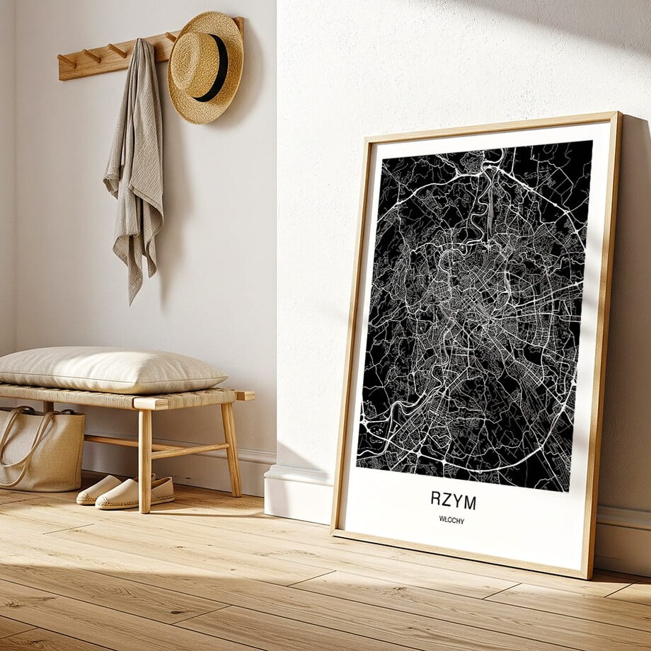 plakat rzym mapa 50x70