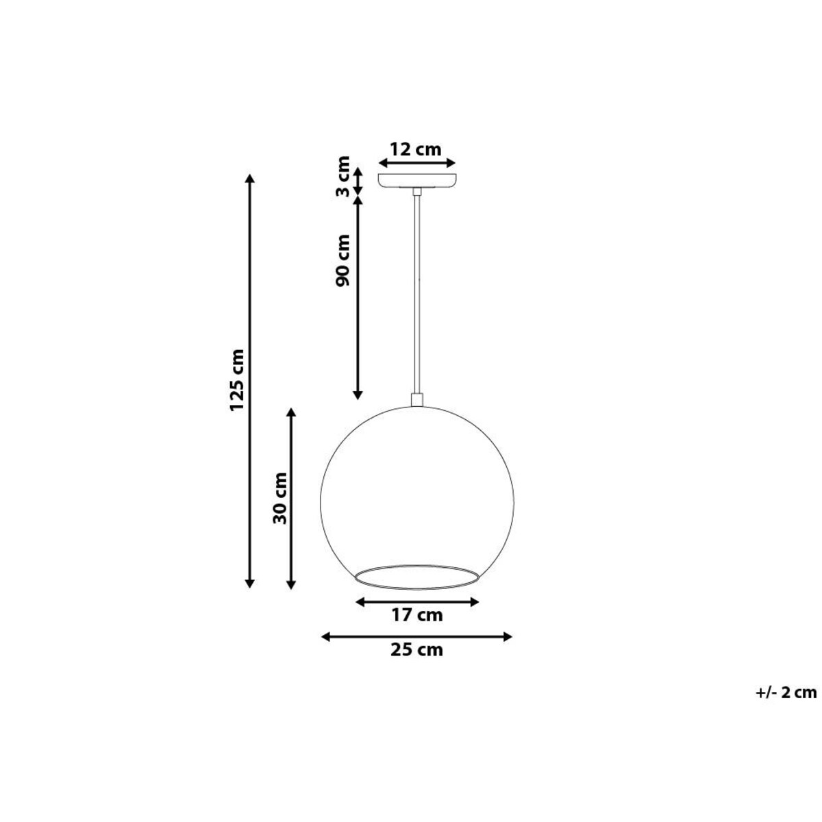 Lampa wisząca szklana miedziana ASARO