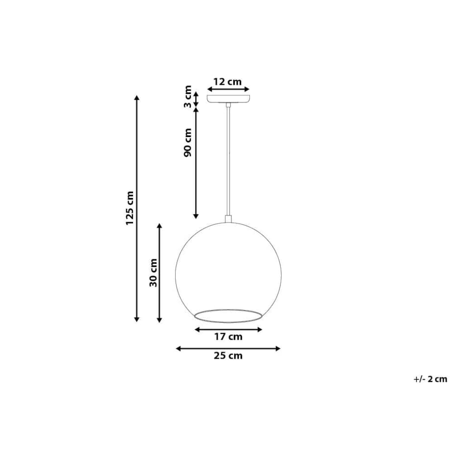Lampa wisząca szklana miedziana ASARO