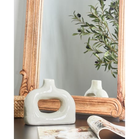 Kamionka Wazon na kwiaty 19 cm Biały MOONEYE