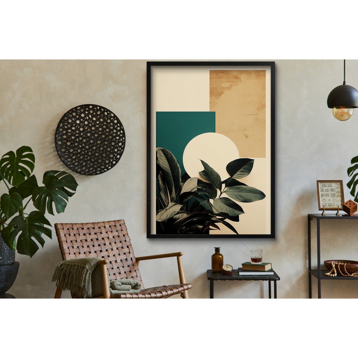Nowoczesny Plakat ścienny Obraz na ścianę do salonu biura Geometria