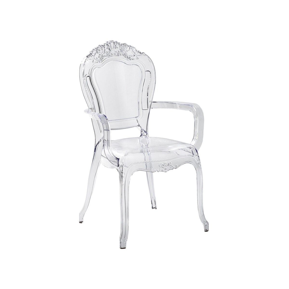 Zestaw 2 krzeseł do jadalni przezroczysty VERMONT II