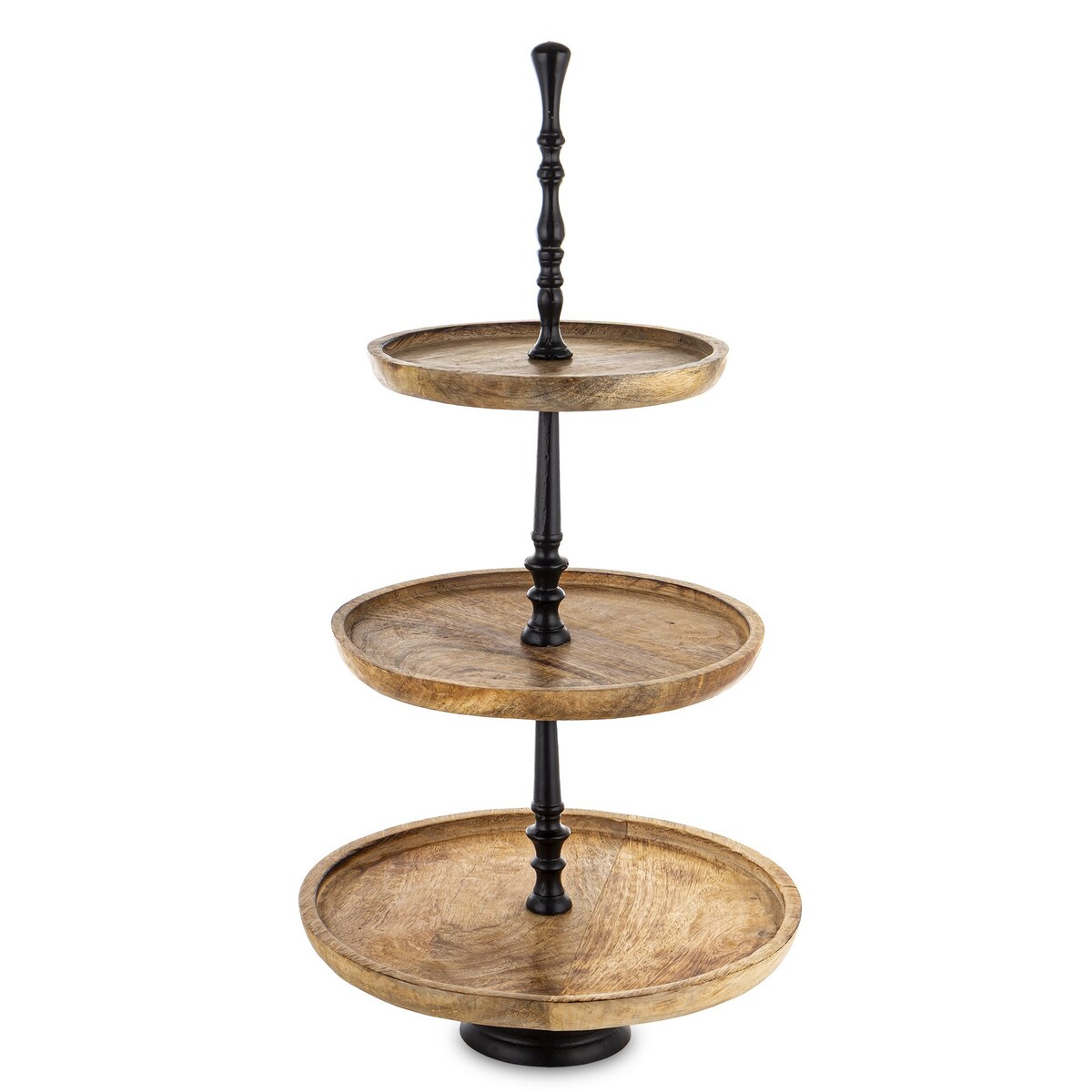 Patera drewniana 3 poziomy 61x30x30 cm CAKE - IV