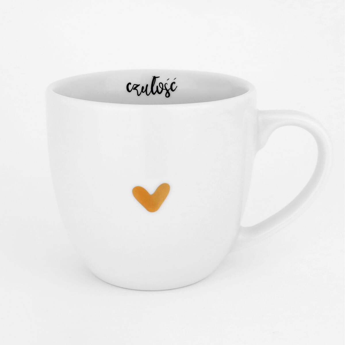 Kubek 300 ml - czułość ZŁOTE SERCE