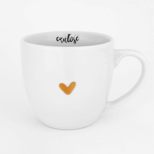 Kubek 300 ml - czułość ZŁOTE SERCE