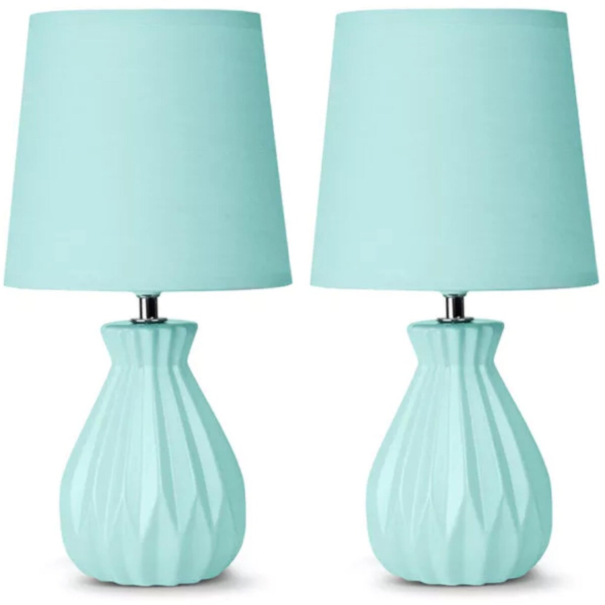KONSIMO SOTER Pastelowe lampki do sypialni 2szt. kolor miętowy