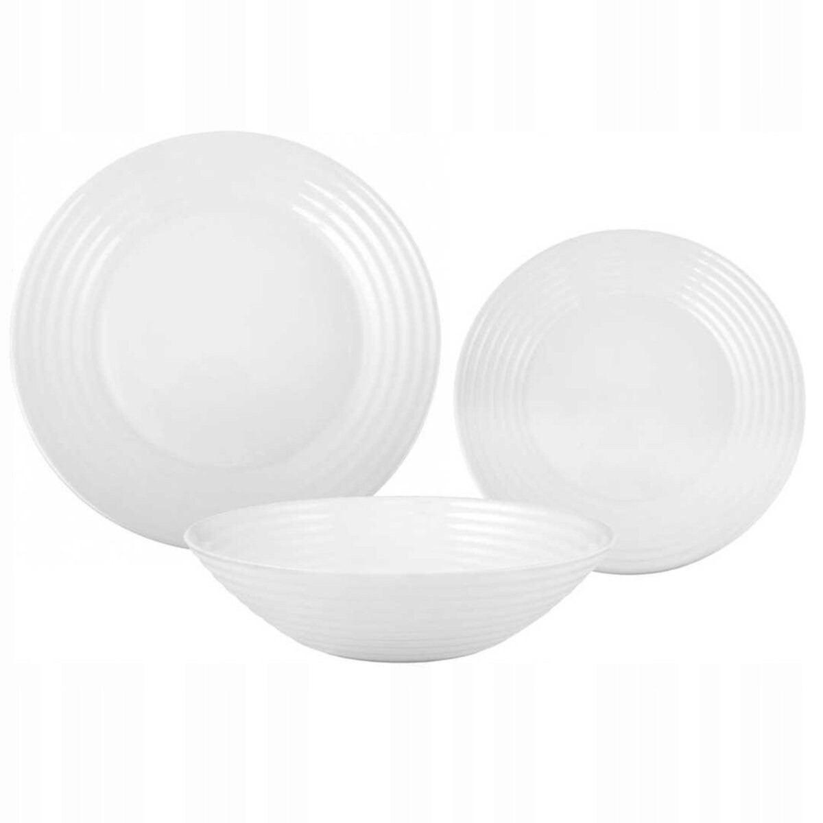 kuchenne TALERZE OBIADOWE 6 osób harena LUMINARC serwis