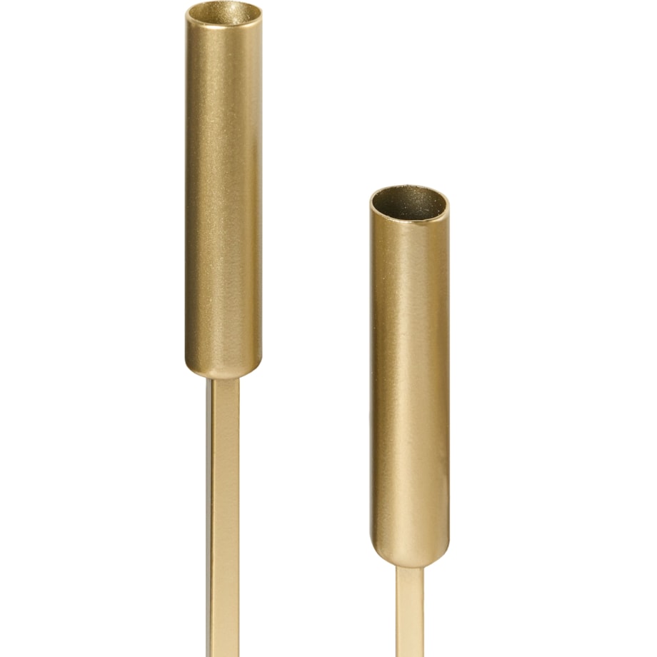 Świecznik TRAFARIA Metal 26 cm Złoty