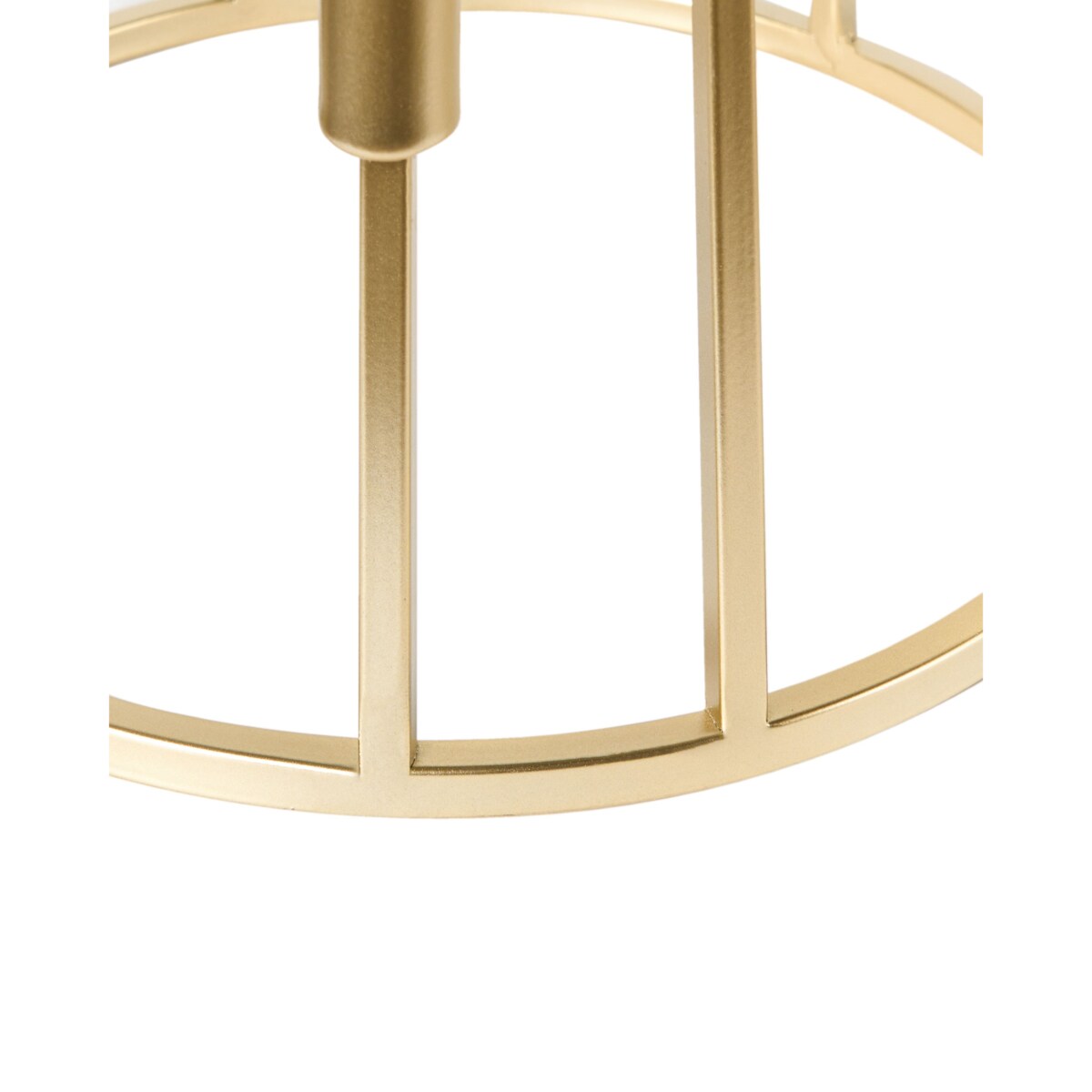 Świecznik TRAFARIA Metal 26 cm Złoty