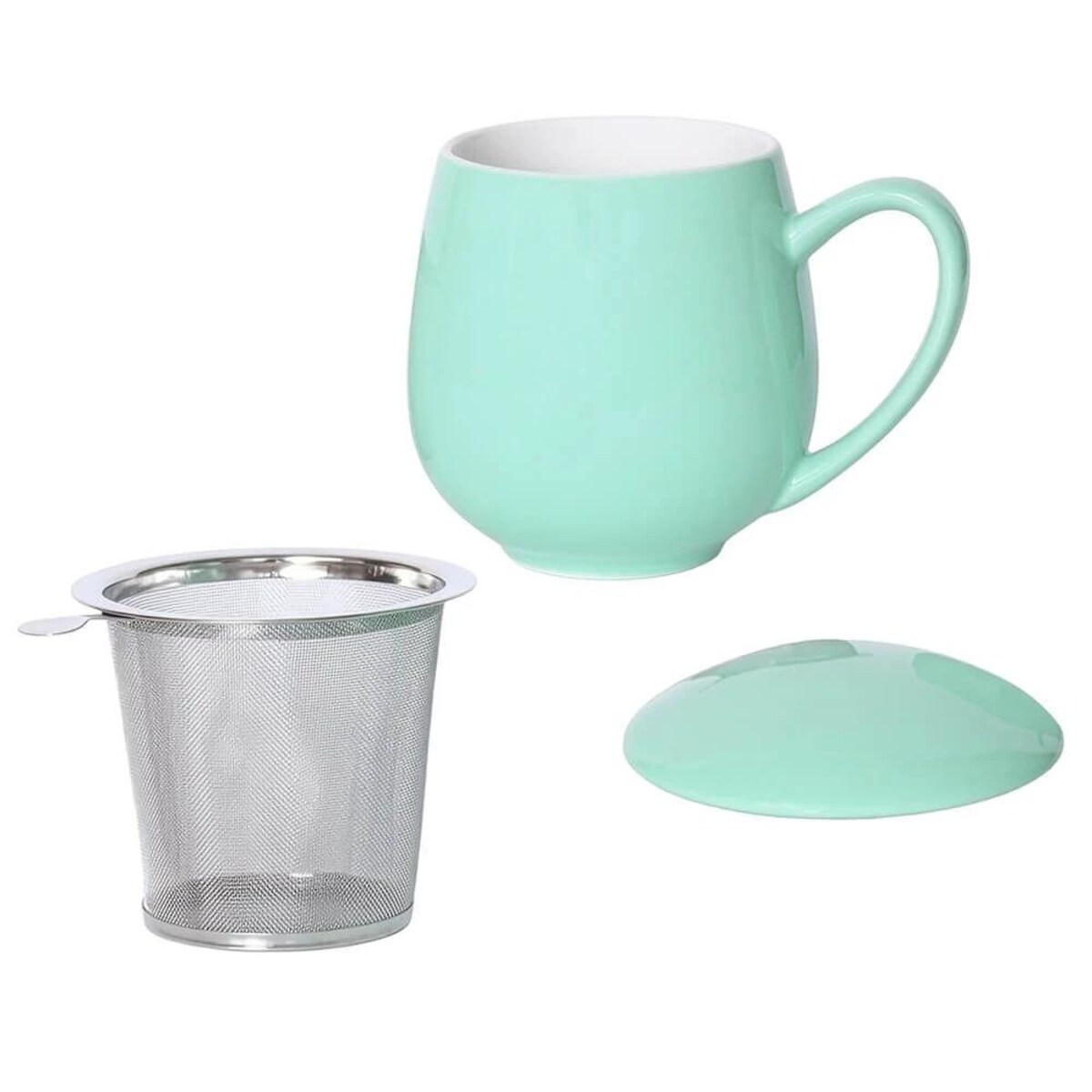 THE BEST BOX zestaw wyselekcjonowanych kaw smakowych i herbat sypanych świeca sojowa kubek z zaparzaczem i pokrywką - na prezent upominek dla kobiety faceta