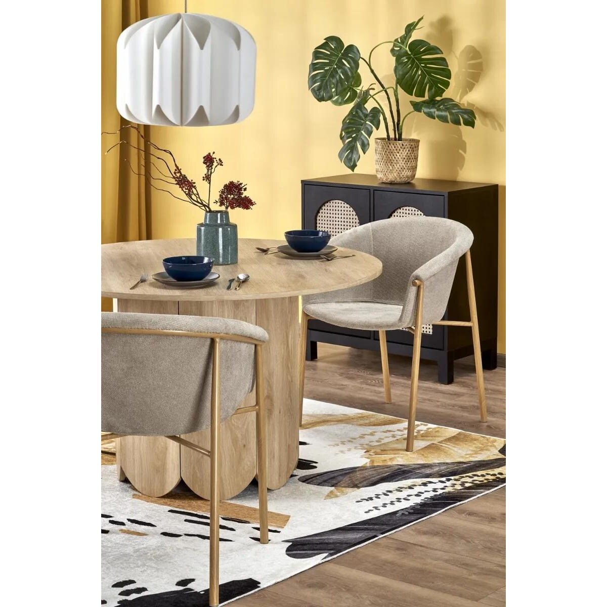 Krzesło tapicerowane K489 beżowe