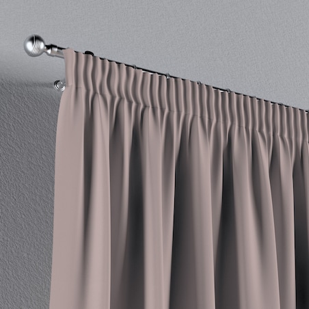 Zasłona na taśmie marszczącej 1 szt. 130x245 różany beż