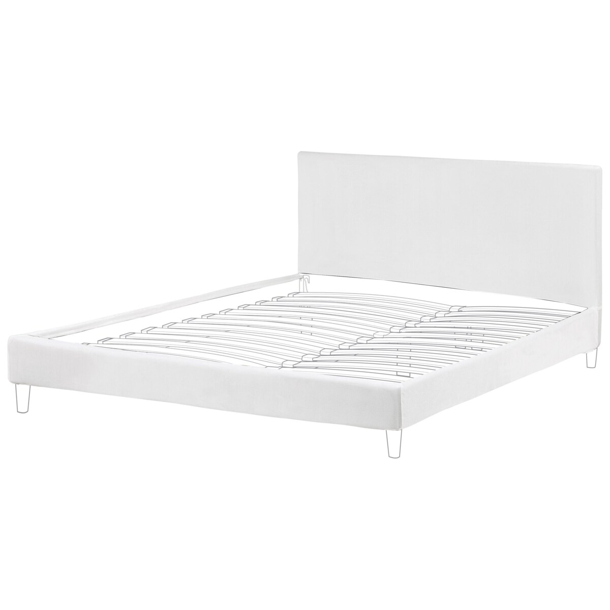 Wymienne obicie do łóżka 180 x 200 cm białe FITOU