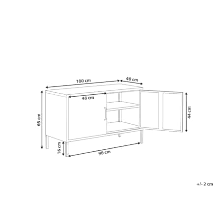 Szafka dwudrzwiowa metalowa szara URIA