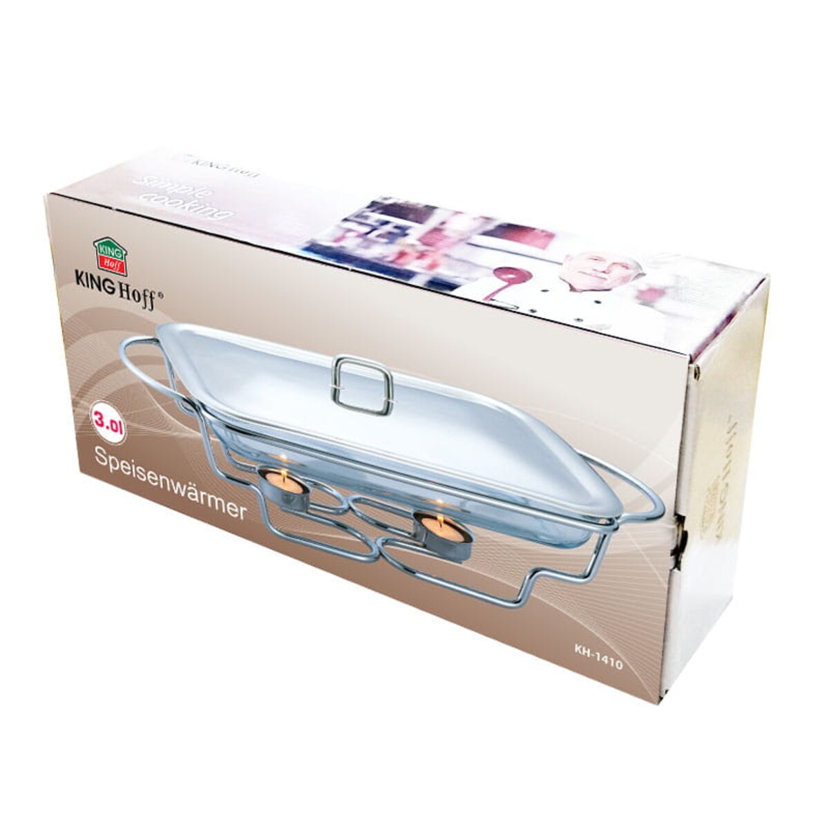 Podgrzewacz Żaroodporny Stołowy 2,9L Kinghoff Kh-1410