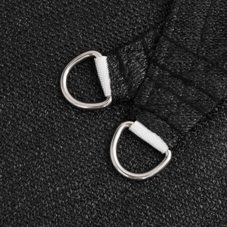 vidaXL Żagiel przeciwsłoneczny, 160 g/m², czarny, 3x3x4,2 m, HDPE